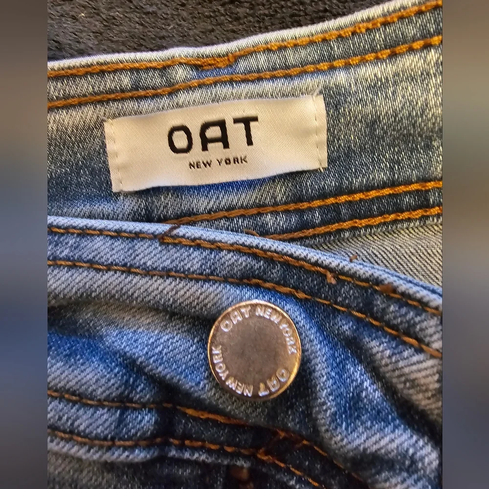 OAT NEW YORK Womens Ligth Blue Jeans High Waist - Wide Legs VERY STRETCHY SIZE 8 - Picture 10 of 10